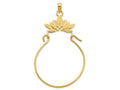 FJC Finejewelers 14 kt Yellow Gold Fancy Charm Holder Charm 16 mm