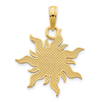 FJC Finejewelers 14 kt Yellow Gold Epoxy I LOVE MY SUNSHINE Sun Charm 26 x 18 mm