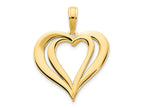 FJC Finejewelers 14 kt Yellow Gold Fancy Heart Charm 17 mm