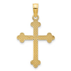 FJC Finejewelers 14 kt Yellow Gold Fancy Cross Charm 26 x 14 mm