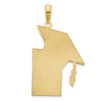 FJC Finejewelers 14 kt Yellow Gold Epoxy Graduation Cap and Diploma Charm 32 x 17 mm