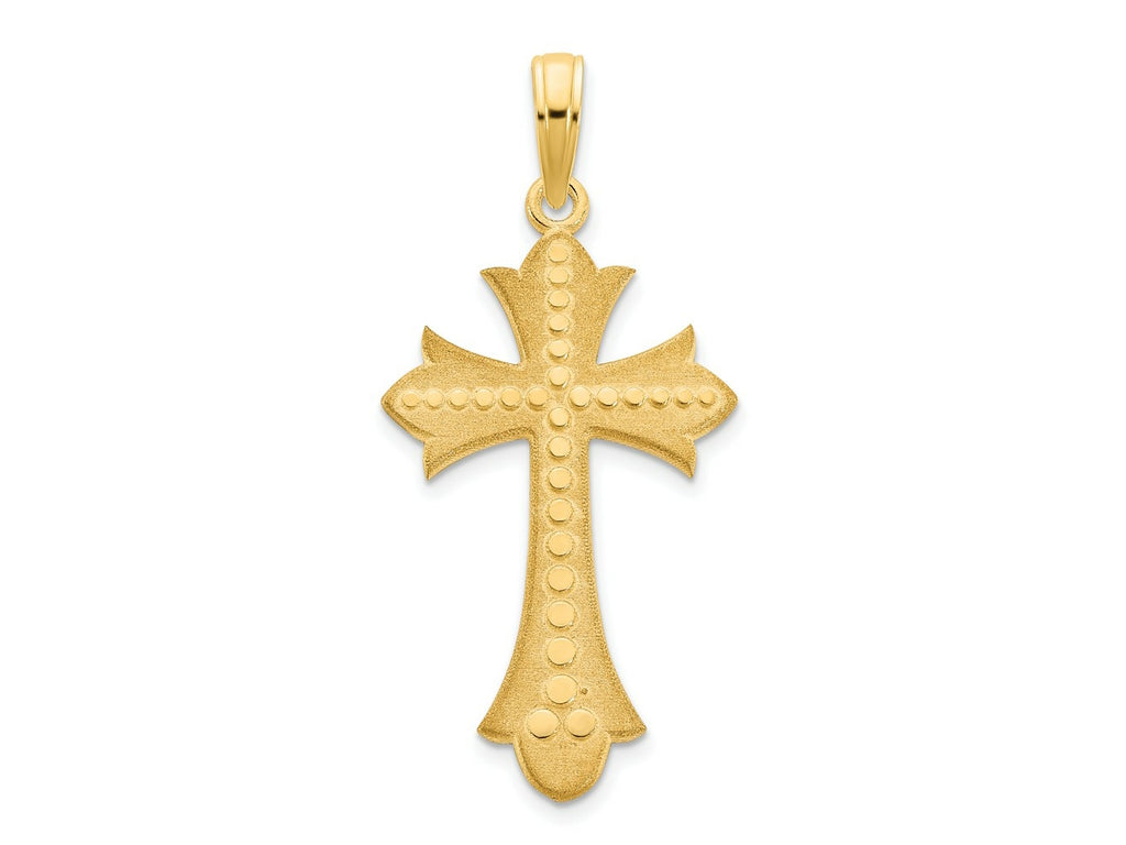 FJC Finejewelers 14 kt Yellow Gold Cross Charm 32 x 14 mm