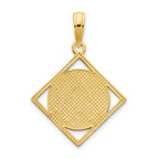 FJC Finejewelers 14 kt Yellow Gold Fancy Celtic Knot Charm 20 x 18 mm