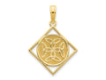 FJC Finejewelers 14 kt Yellow Gold Fancy Celtic Knot Charm 20 x 18 mm