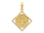 FJC Finejewelers 14 kt Yellow Gold Fancy Celtic Knot Charm 20 x 18 mm