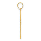FJC Finejewelers 14 kt Yellow Gold Fancy Cross Charm 32 x 17 mm
