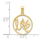 FJC Finejewelers 14 kt Yellow Gold Love charm 14 mm