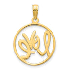 FJC Finejewelers 14 kt Yellow Gold Love charm 14 mm