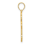 FJC Finejewelers 14 kt Yellow Gold Cross Charm 30 x 17 mm