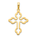 FJC Finejewelers 14 kt Yellow Gold Cross Charm 30 x 17 mm