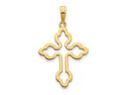 FJC Finejewelers 14 kt Yellow Gold Cross Charm 30 x 17 mm