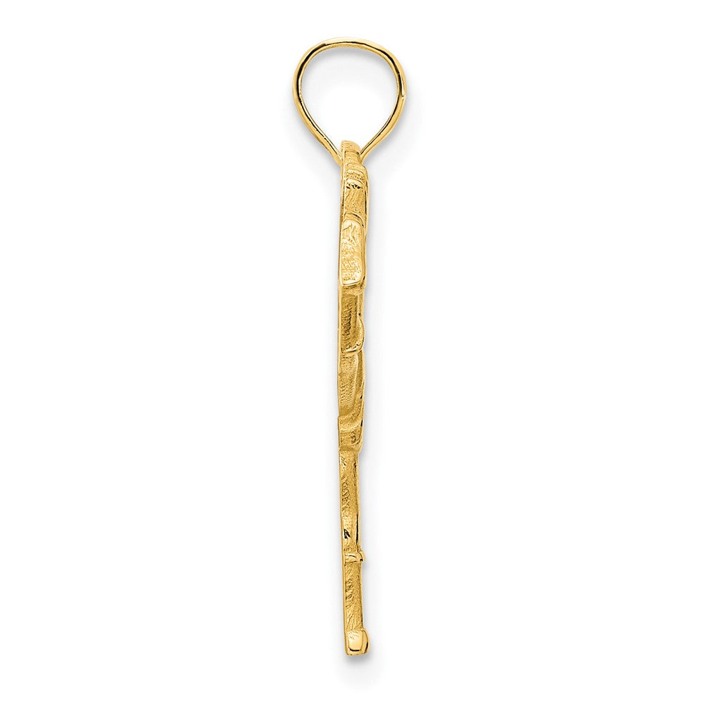 FJC Finejewelers 14 kt Yellow Gold Cheerleader Charm 21 x 17 mm