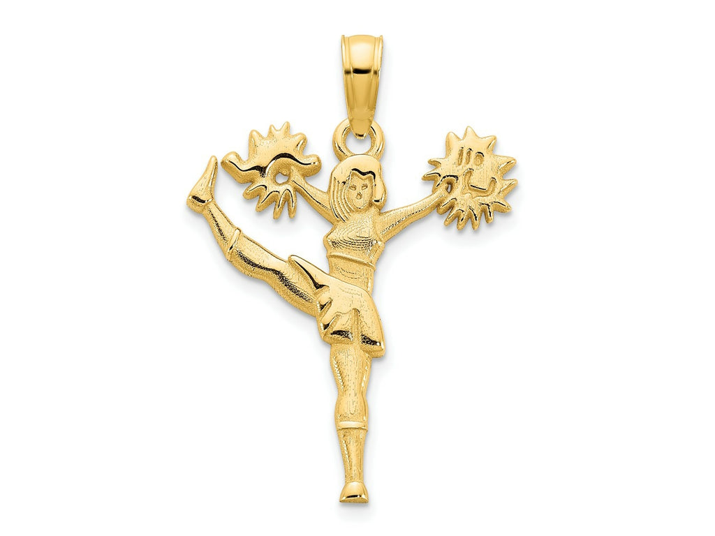 FJC Finejewelers 14 kt Yellow Gold Cheerleader Charm 21 x 17 mm