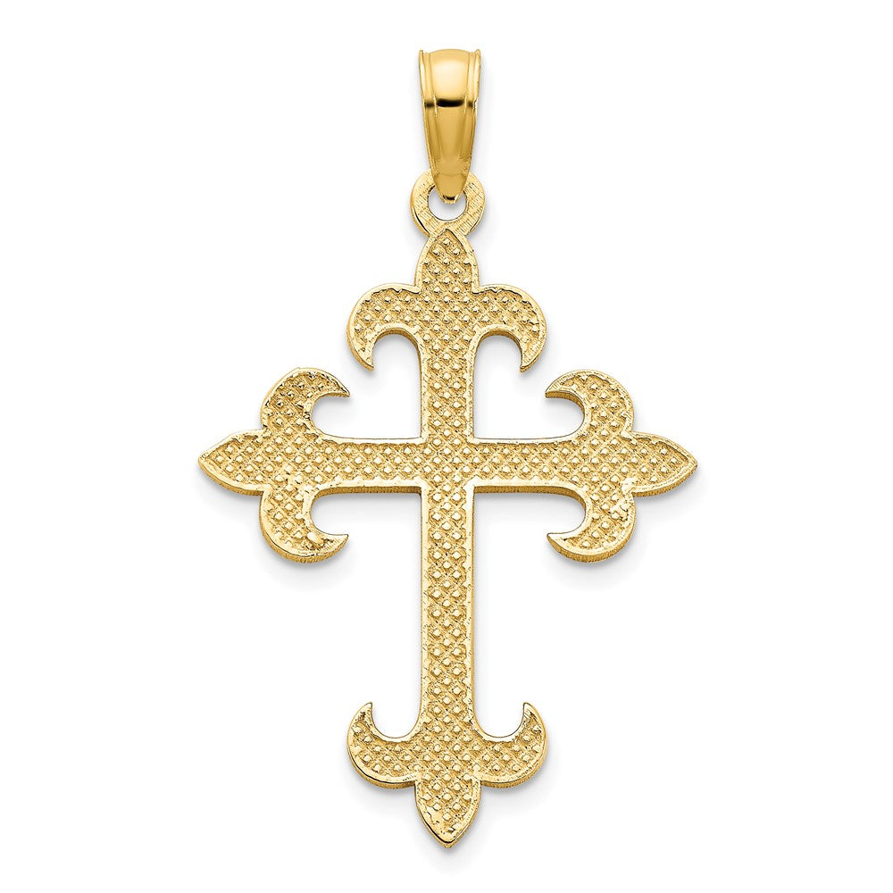 FJC Finejewelers 14 kt Yellow Gold Cross Charm 28 x 17 mm