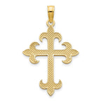 FJC Finejewelers 14 kt Yellow Gold Cross Charm 28 x 17 mm
