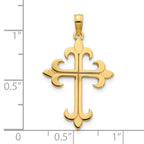 FJC Finejewelers 14 kt Yellow Gold Cross Charm 28 x 17 mm