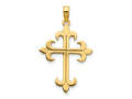 FJC Finejewelers 14 kt Yellow Gold Cross Charm 28 x 17 mm
