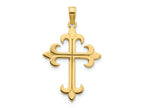 FJC Finejewelers 14 kt Yellow Gold Cross Charm 28 x 17 mm