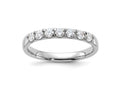 FJC Finejewelers 14 kt White Gold  7 Stone G H I True Light Moissanite Band 2 mm