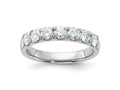 FJC Finejewelers 14 kt White Gold 1ct. 7 Stone D E F Pure Light Moissanite Band 3 mm