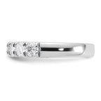 FJC Finejewelers 14 kt White Gold 1 ct 7 Stone G H I True Light Moissanite Band 3 mm