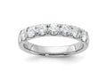 FJC Finejewelers 14 kt White Gold 1 ct 7 Stone G H I True Light Moissanite Band 3 mm