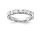 FJC Finejewelers 14 kt White Gold 1 ct 7 Stone G H I True Light Moissanite Band 3 mm