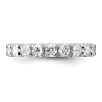 FJC Finejewelers 14 kt White Gold 1ct. 9 Stone G H I True Light Moissanite Band 3 mm