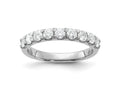 FJC Finejewelers 14 kt White Gold 1ct. 9 Stone G H I True Light Moissanite Band 3 mm