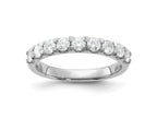 FJC Finejewelers 14 kt White Gold 1ct. 9 Stone G H I True Light Moissanite Band 3 mm
