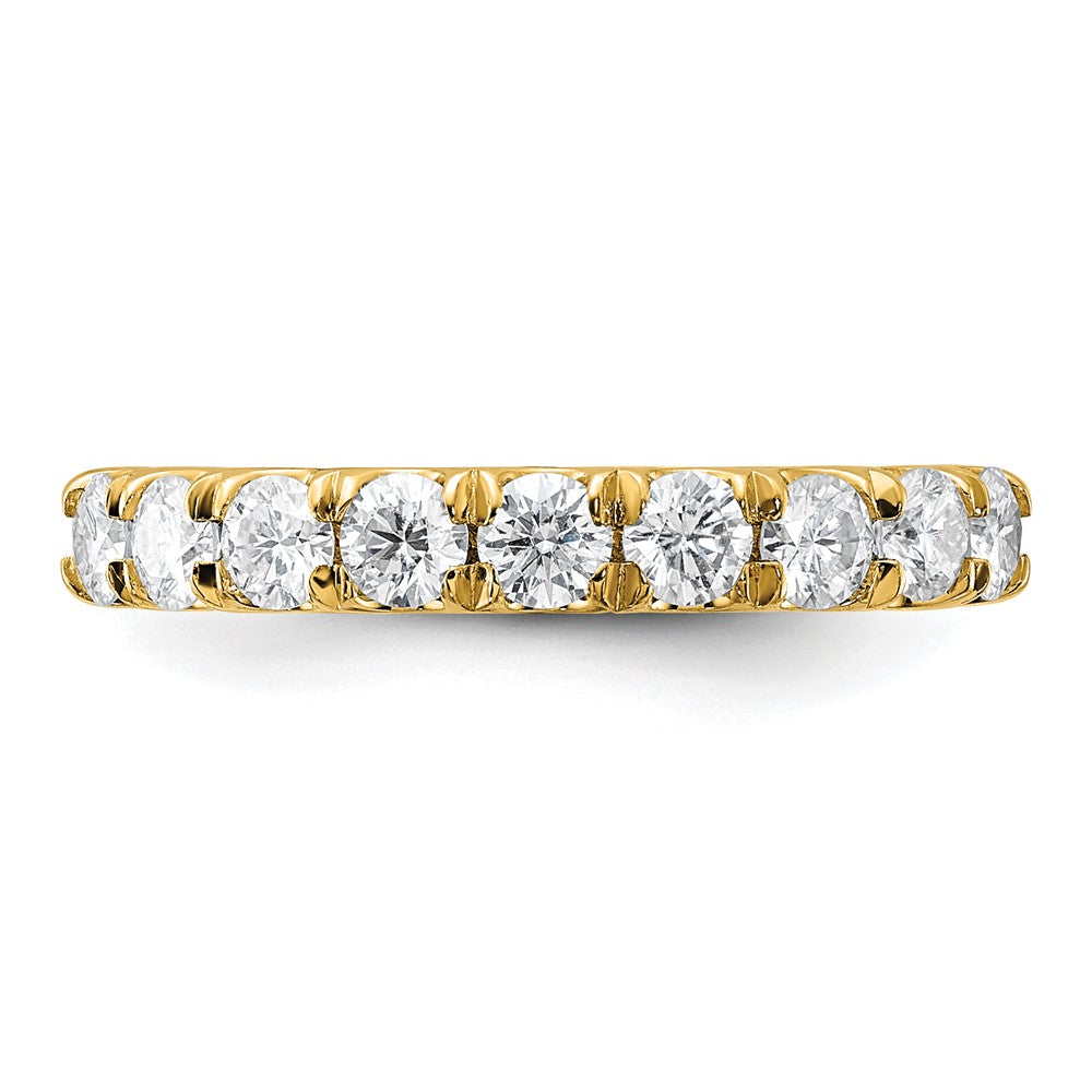 FJC Finejewelers 14 kt Yellow Gold  9 Stone G H I True Light Moissanite Band 3 mm