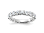 FJC Finejewelers 14 kt White Gold 1.25 ct. 9 Stone G H I True Light Moissanite Band 3 mm