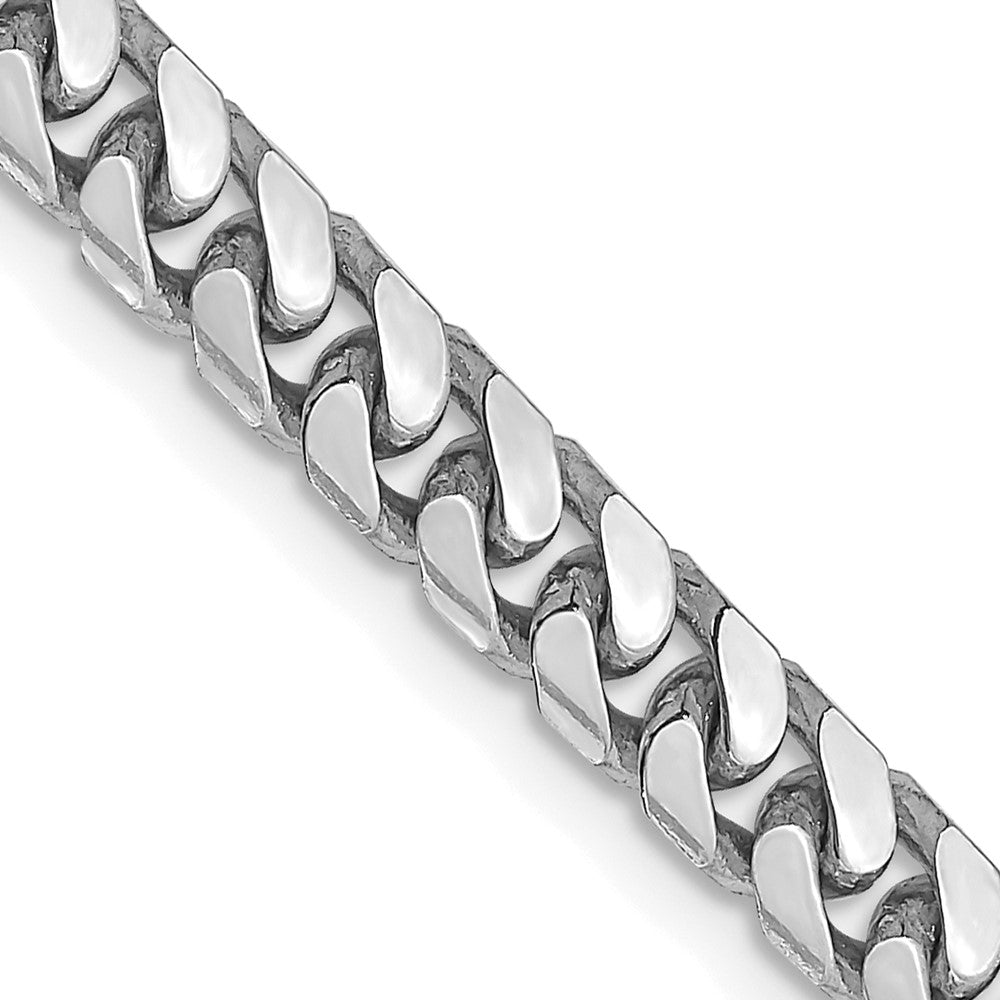 FJC Finejewelers 14 kt White Gold Curb WG Solid Miami Cuban Chain Bracelet 7 Inches x 4.3 mm