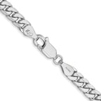 FJC Finejewelers 14 kt White Gold Curb WG Solid Miami Cuban Chain Bracelet 7 Inches x 4.3 mm