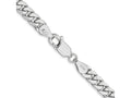 FJC Finejewelers 14 kt White Gold Curb WG Solid Miami Cuban Chain Bracelet 7 Inches x 4.3 mm