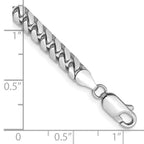 FJC Finejewelers 14 kt White Gold Curb WG Solid Miami Cuban Chain Bracelet 8 Inches x 4.3 mm