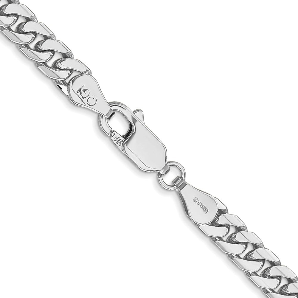 FJC Finejewelers 14 kt White Gold Curb WG Solid Miami Cuban Chain Bracelet 8 Inches x 4.3 mm