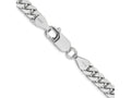 FJC Finejewelers 14 kt White Gold Curb WG Solid Miami Cuban Chain Bracelet 8 Inches x 5 mm
