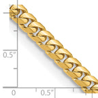 FJC Finejewelers 14 kt Yellow Gold Curb Solid Miami Cuban Chain 8.5 Inches x 5.5 mm