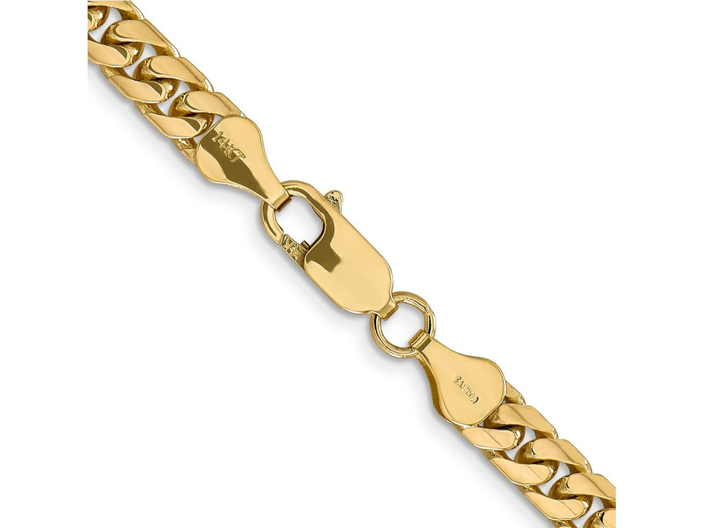 FJC Finejewelers 14 kt Yellow Gold Curb Solid Miami Cuban Chain 8.5 Inches x 5.5 mm