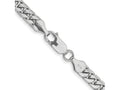 FJC Finejewelers 14 kt White Gold Curb WG Solid Miami Cuban Chain Bracelet 8 Inches x 5.5 mm