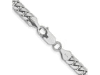 FJC Finejewelers 14 kt White Gold Curb WG Solid Miami Cuban Chain Bracelet 9 Inches x 5.5 mm