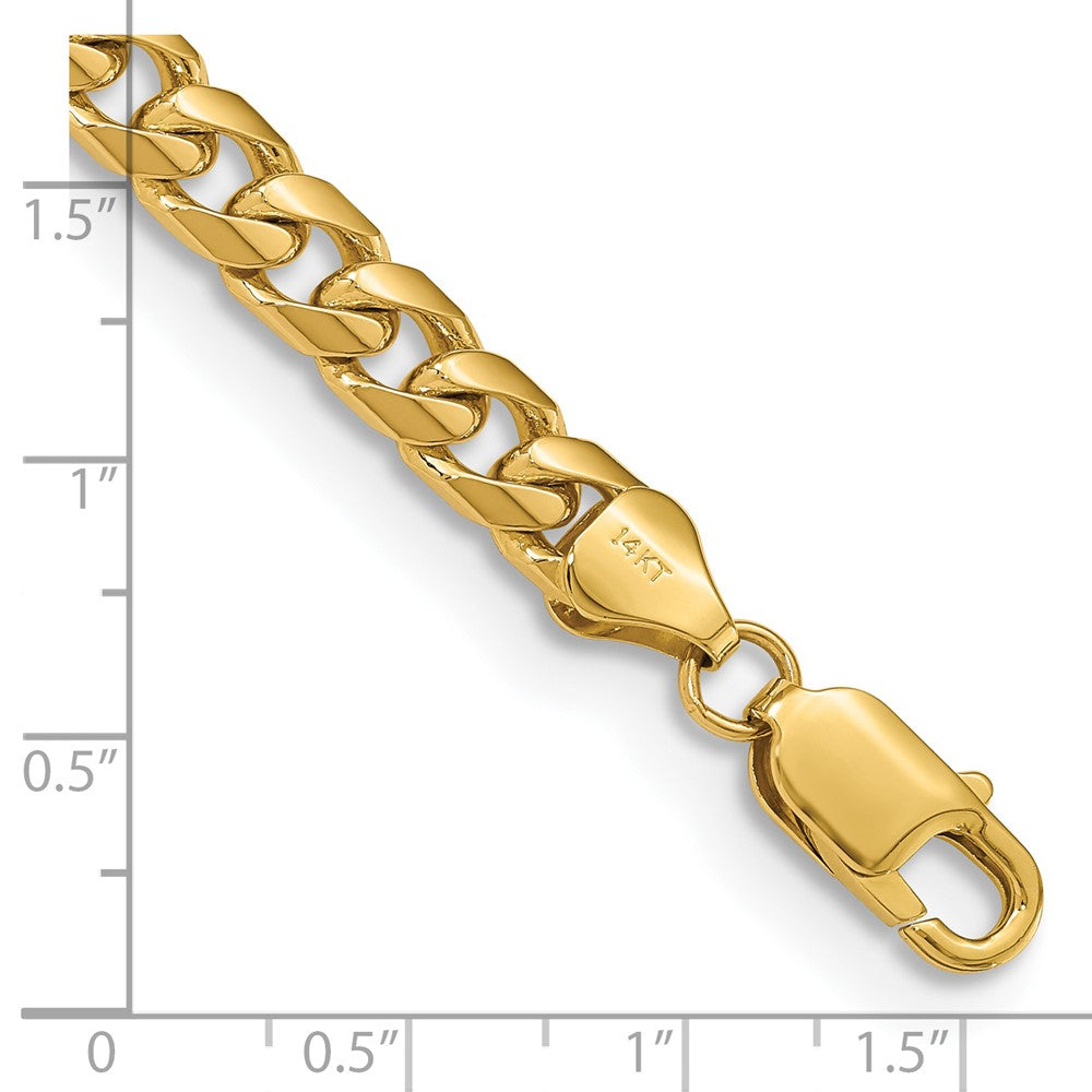 FJC Finejewelers 14 kt Yellow Gold Solid Miami Cuban Chain Bracelet 8.5 Inches x 6.25 mm