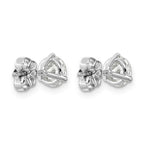 FJC Finejewelers Platinum 1 1/2ct Cert Lab Grown Diamonds VS+ F+ Round Stud Earrings 5.8 x 5.8 mm