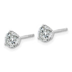FJC Finejewelers Platinum 1 1/2ct Cert Lab Grown Diamonds VS+ F+ Round Stud Earrings 5.8 x 5.8 mm