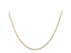 FJC Finejewelers 14 kt Yellow Gold Extra-Light Bright Cut Rope Chain 22 Inches x 1.5 mm