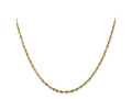 FJC Finejewelers 14 kt Yellow Gold Extra-Light Bright Cut Rope Chain 22 Inches x 1.8 mm