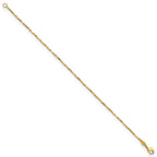 FJC Finejewelers 14 kt Yellow Gold Polished Fancy Link 7.25in Bracelet 7.25 Inches