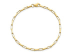 FJC Finejewelers 14 kt Yellow Gold Polished Fancy Box Links 7.5in Bracelet 7.5 Inches