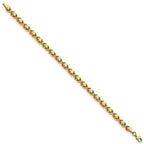 FJC Finejewelers 14 kt Yellow Gold Fancy Brushed and Polished Stampato 7.5in Bracelet 7.5 Inches